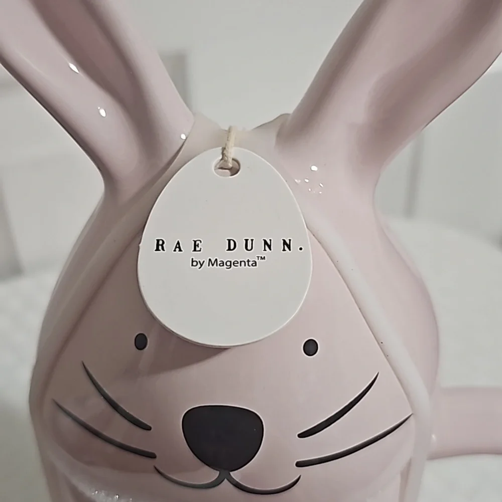 Rae Dunn‎ Bunny Kisses mug with topper
